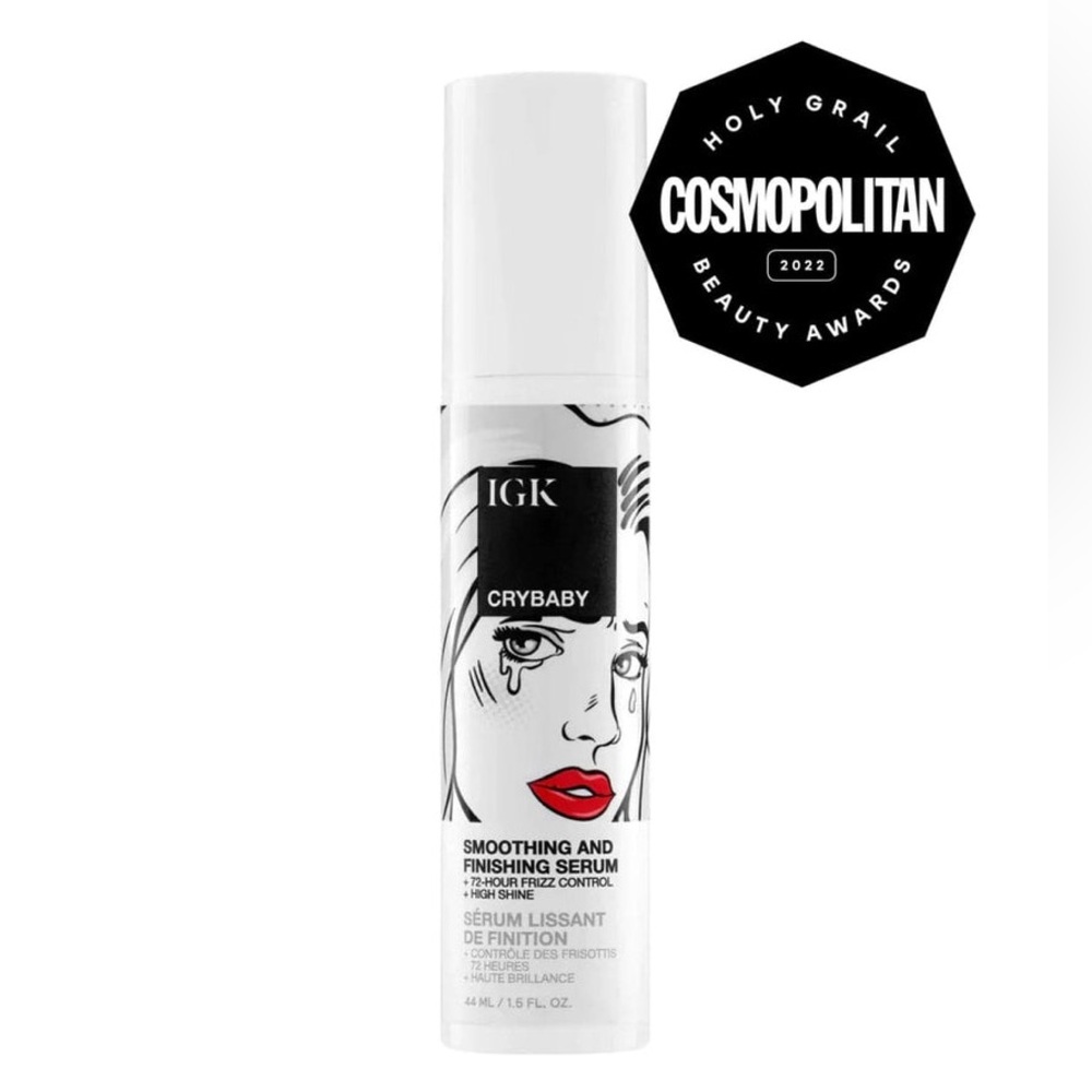 IGK Crybaby 72-Hour Anti-Frizz High Shine Smoothing and Finishing Serum - New